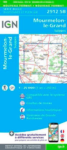 Monthois, Mourmelon-le-Grand. 1/25 000
