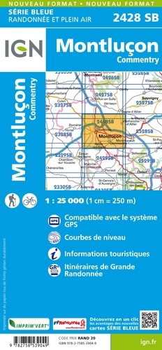 Montluçon, Commentry. 1/25 000