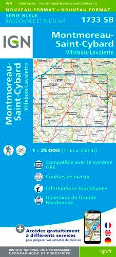 Montmoreau-St-Cybard, Villebois-Lavalette. 1/25 000