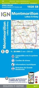  IGN - Montmorillon, Lathus-St-Rémy - 1/25 000.