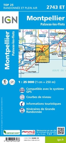 Montpellier, Palavas-Les Flots. 1/25 000