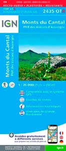  IGN - Monts du Cantal, PNR des volcans d'Auvergne - 1/25 000.