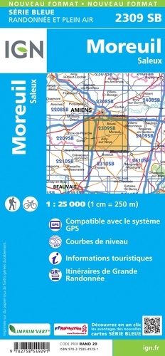 Moreuil, Saleux. 1/25 000