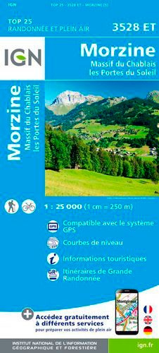 Morzine/Massif du Chablais/Les portes du soleil. 1/25 000