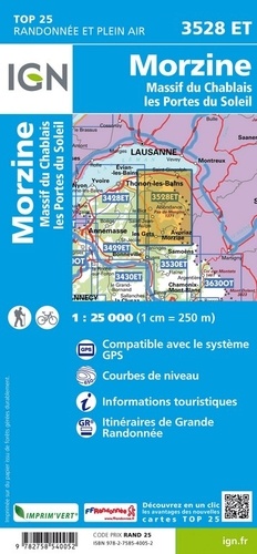 Morzine/Massif du Chablais/Les portes du soleil. 1/25 000