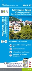  IGN - Moyenne Tinée, la Colmiane-Valdeblore, Parc national du Mercantour - 1/25 000.