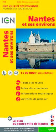 Nantes et ses environs. 1/80 000