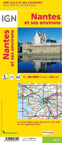 Nantes et ses environs. 1/80 000