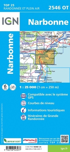 Narbonne. 1/25 000