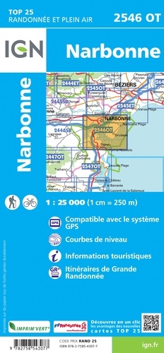 Narbonne. 1/25 000