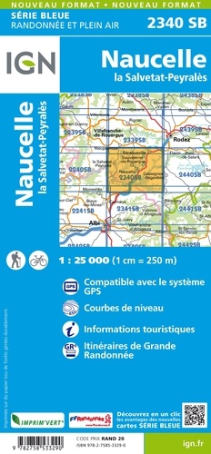 Naucelle-La Salvetat-Peyrales. 1/25000