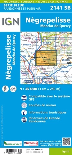 Nègrepelisse, Monclar-de-Quercy. 1/25 000