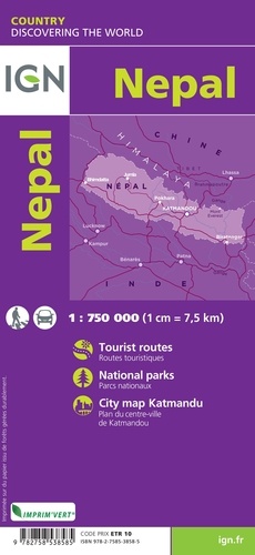 Népal. 1/750 000