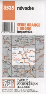  IGN - Névache - Carte topographique 1/50 000.