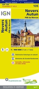  IGN - Nevers Autun PNR du Morvan - 1/100 000.