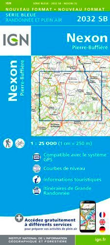 Nexon, Pierre-Buffière. 1/25 000