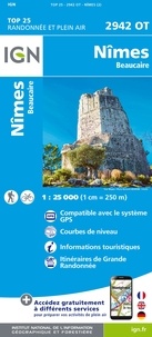  IGN - Nîmes, Beaucaire - 1/25 000.