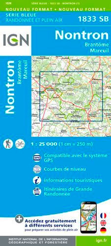 Nontron-Mareuil. 1/25 000