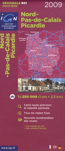  IGN - Nord-Pas-de-Calais Picardie - 1/250 000.