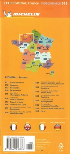 Normandie. 1/200 000 - indéchirable  Edition 2019