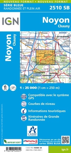 Noyon, Chauny. 1/25 000