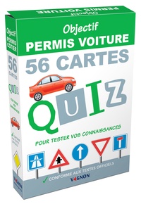  Vagnon - Objectif permis voiture - 56 cartes quiz pour tester vos connaissances.