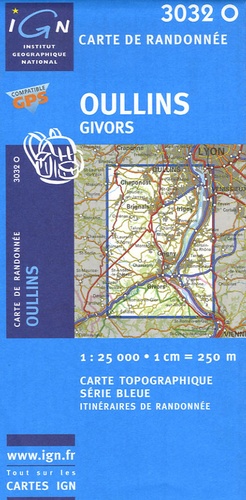  IGN - Oullins Givors - 1/25 000.