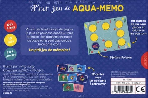 P'tit jeu de Aqua-mémo. Un jeu de mémory sous l'eau !