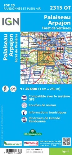 Palaiseau Arpajon. 1/25 000