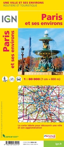 Paris et ses environs. 1/80 000