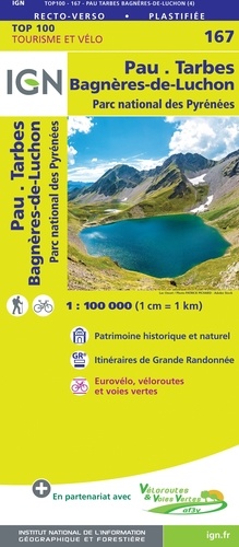 Pau, Tarbes, Bagnères-de-Luchon. 1/100 000
