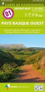  Rando éditions - Pays Basque Ouest - 1/50 000.
