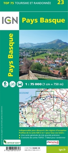 Pays Basque. 1/75 000