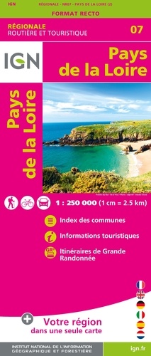 Pays de la Loire. 1/250 000