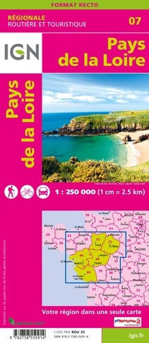 Pays de la Loire. 1/250 000