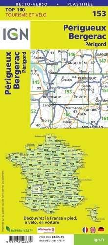 Périgueux, Bergerac, Périgord. 1/100 000