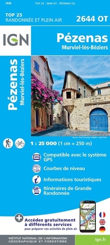 Pézenas, Murviel-lès-Béziers. 1/25 000
