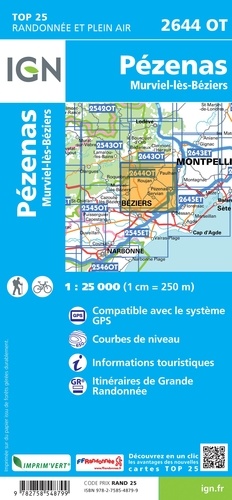Pézenas, Murviel-lès-Béziers. 1/25 000