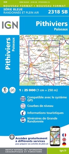 Pithiviers, Puiseaux. 1/25 000 km