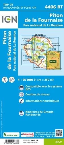 Piton de la Fournaise, Parc national de La Réunion. 1/25 000  Edition 2020