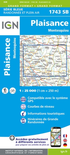 Plaisance, Montesquiou. 1/25 000