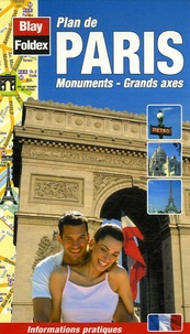  Blay-Foldex - Plan de Paris - Monuments-Grands axes.