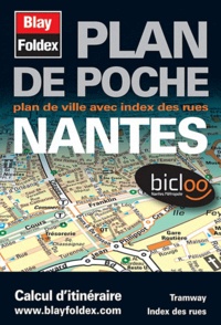  Blay-Foldex - Plan de poche, ville de Nantes.