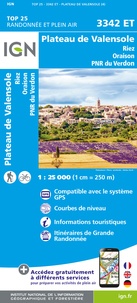  IGN - Plateau de Valensole - Riez, Oreaison, PNR du Verdon. 1/25 000.
