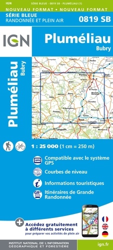 Pluméliau, Bubry. 1/25 000