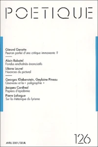 Poétique N° 126