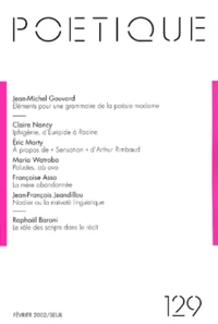 Poétique N° 129