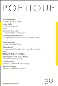 Poétique N° 139