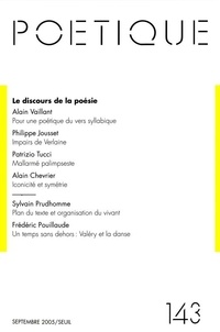  Seuil et Philippe Jousset - Poétique N° 143 : Le discours de la poésie.