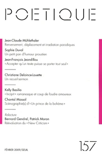 Poétique N° 157